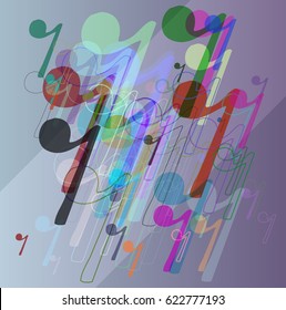 musical note background art