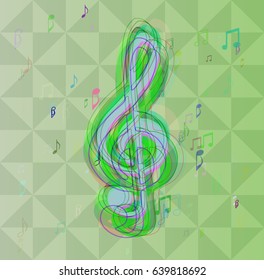 musical note background art