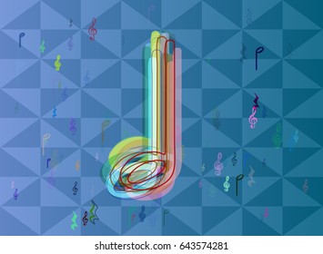 musical note background art