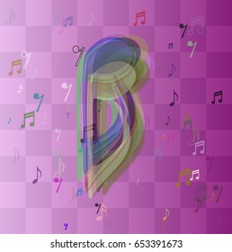 musical note background art