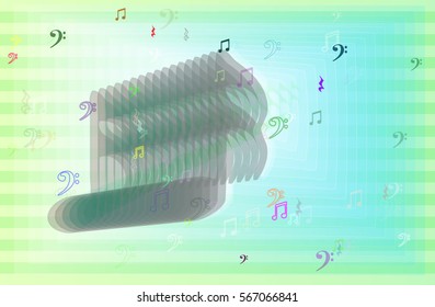 musical note background design