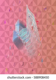 musical note background design