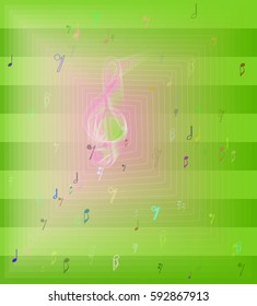 musical note background design