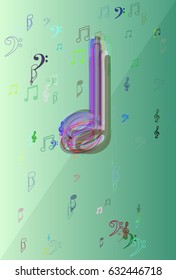 musical note background icon