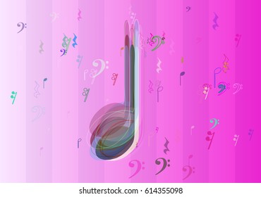 musical note background idea