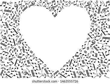 Musical note background image material