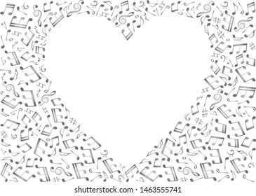 Musical note background image material
