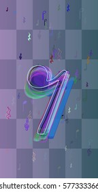 musical note background pattern