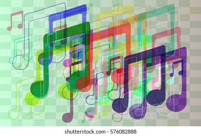 musical note background template