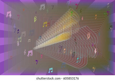 musical note background template