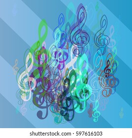 musical note background texture