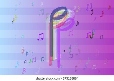 musical note background vector