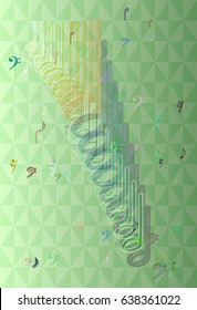 musical note background vector