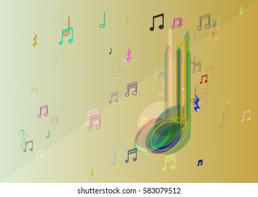 musical note design background