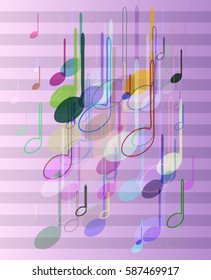 Musical Note Design Background Stock Vector (Royalty Free) 587469917 ...