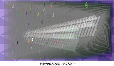 musical note design background