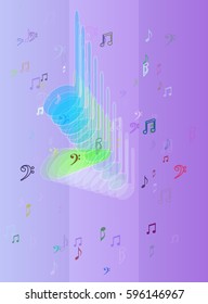 musical note design elements