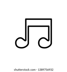 Musical note design icon logo vector design template