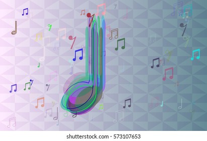 musical note design idea