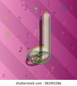 musical note design template