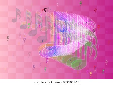 musical note design template