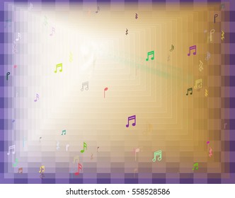 musical note design texture