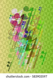 musical note design vector