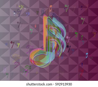 musical note design vector