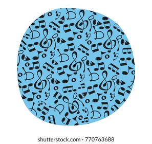 Musical note doodle