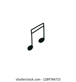 musical note doodle icon