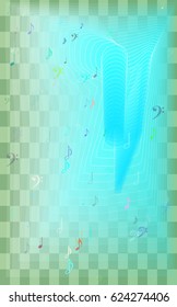 musical note elements design