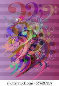 musical note elements icon