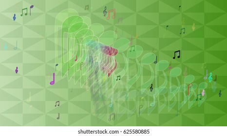 musical note elements icon