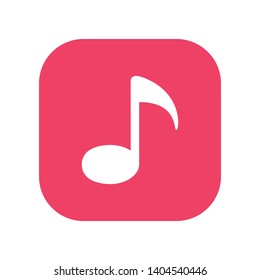 Musical Note in Geometric Shape