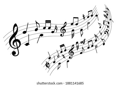 Musical Note Harmony Vector Illustration Stock Vector (Royalty Free ...