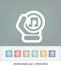 Musical note icon