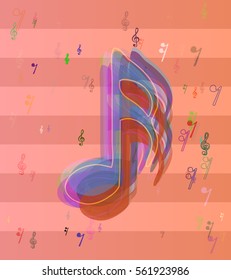 musical note icon art