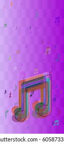musical note icon art