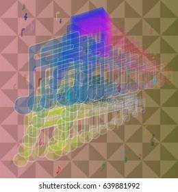 musical note icon background