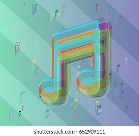 musical note icon design