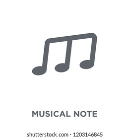 Musical Note icon. Musical Note design concept from  collection. Simple element vector illustration on white background.