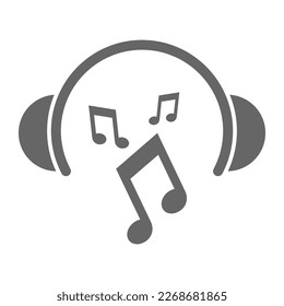Musical note icon design illustration