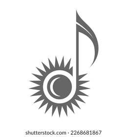 Design-Illustration für Musiknoten