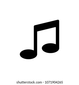 musical note icon. Element of minimalistic icon for mobile concept and web apps. Signs and symbols collection icon for websites, web design, mobile app on white background