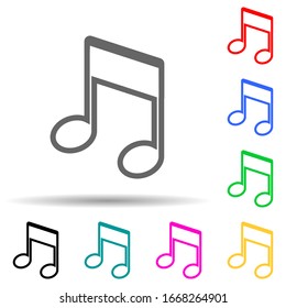 musical note icon. Element of simple icon for websites, web design, mobile app, info graphics. Thick line icon for website design and development, app development