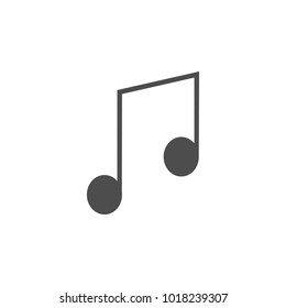 musical note icon. Elements of web icon. Premium quality graphic design icon. Signs and symbols collection icon for websites, web design, mobile app on white background