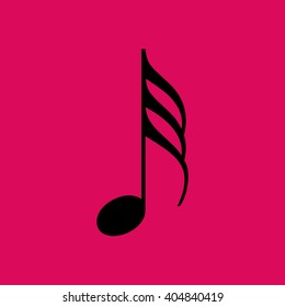 Musical Note Icon. Eps-10.