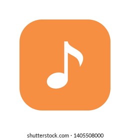 Musical Note Icon in Geometric Shape