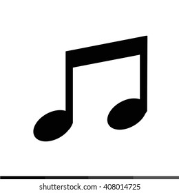 Musical note icon Illustration design