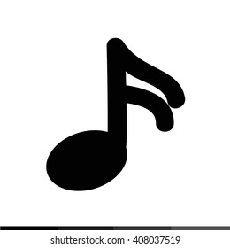 Musical note icon Illustration design